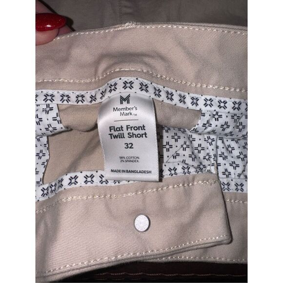 Members Mark flat front twill short 32 - Picture 3 of 6